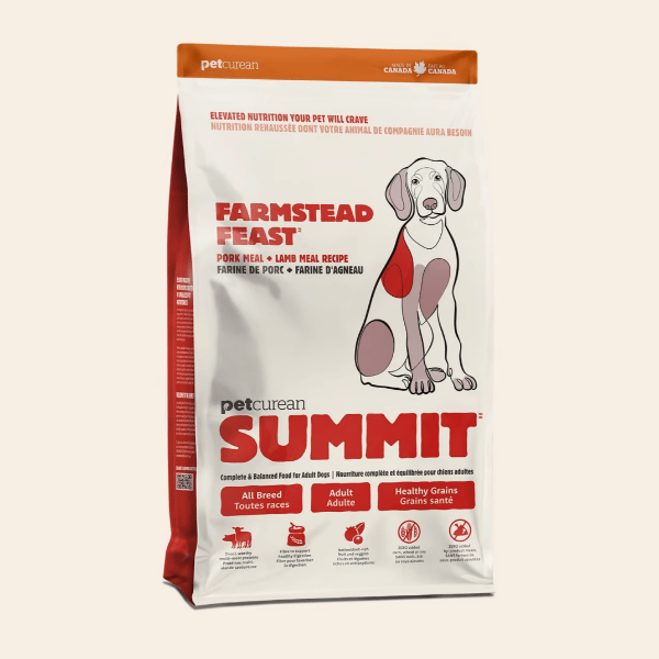 Premium Adult Dry Dog Food: Pork Meal & Lamb Meal Summit Farmstead Feast Recipe