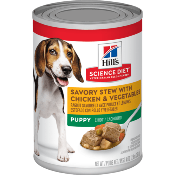 Hill's Science Diet 12.8oz Canned Puppy Food: Chicken & Vegetable Savory Stew