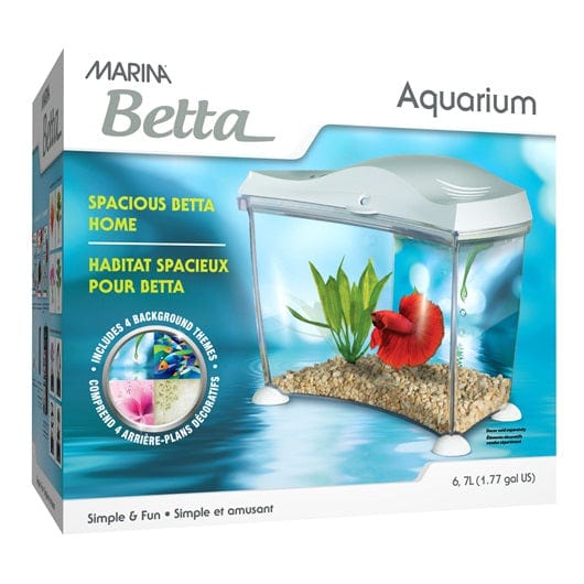 Marina Spacious and Comfortable Betta Fish Home Tabletop Aquarium