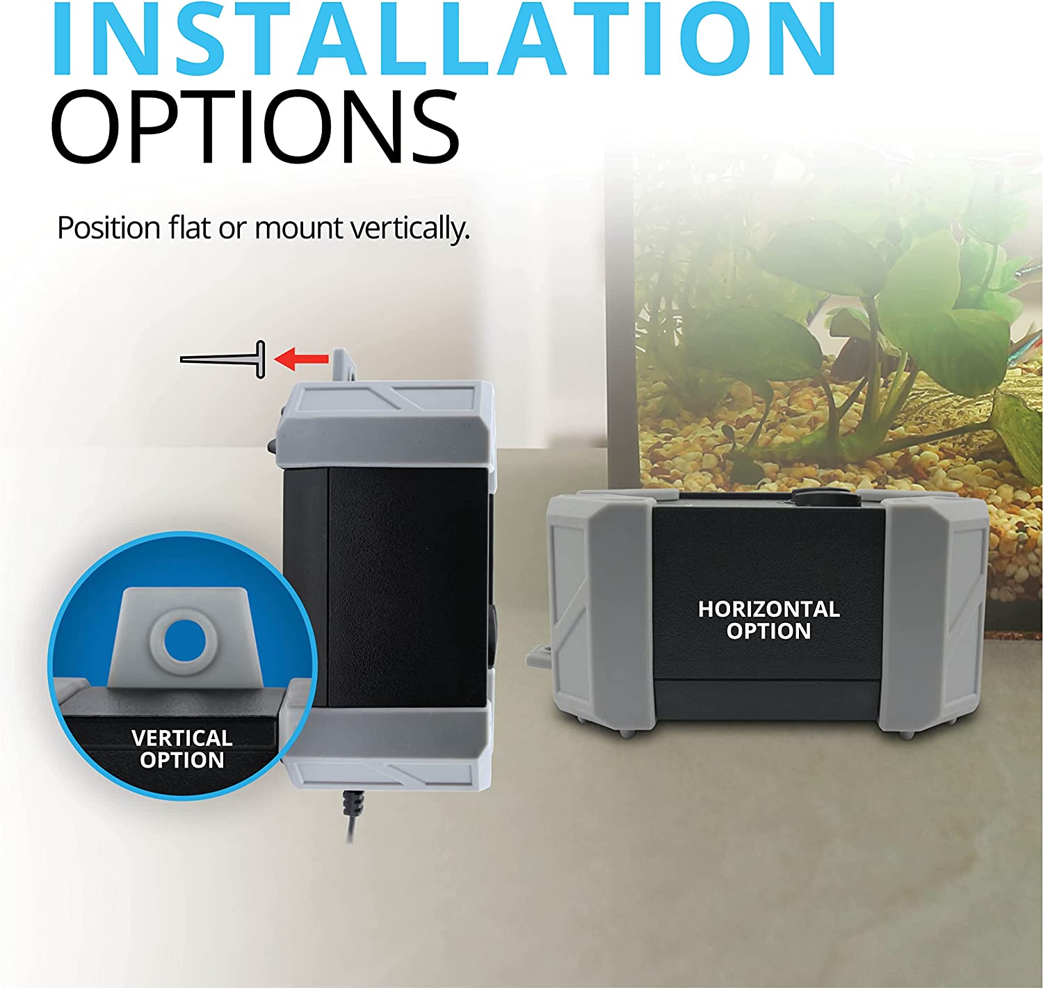 Fluval High - Performance A Series Aquarium Air Pump for Optimal Oxygenation