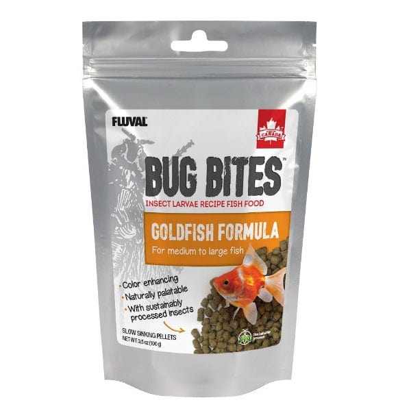 Fluval Bug Bites Goldfish Formula Slow-Sinking Pellets, 100g