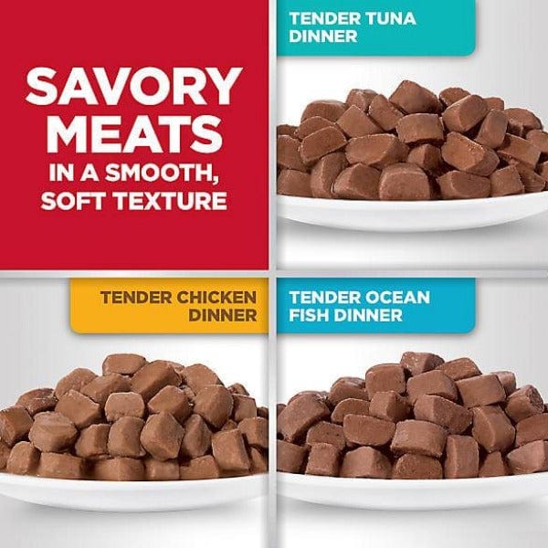 Science Diet Adult Cat Food Pouch Variety Pack with Tender Chicken, Tuna & Ocean Fish