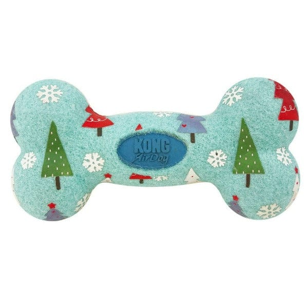 Medium-sized KONG Holiday AirDog Squeaky Bone - Ideal Dog Fetch Toy