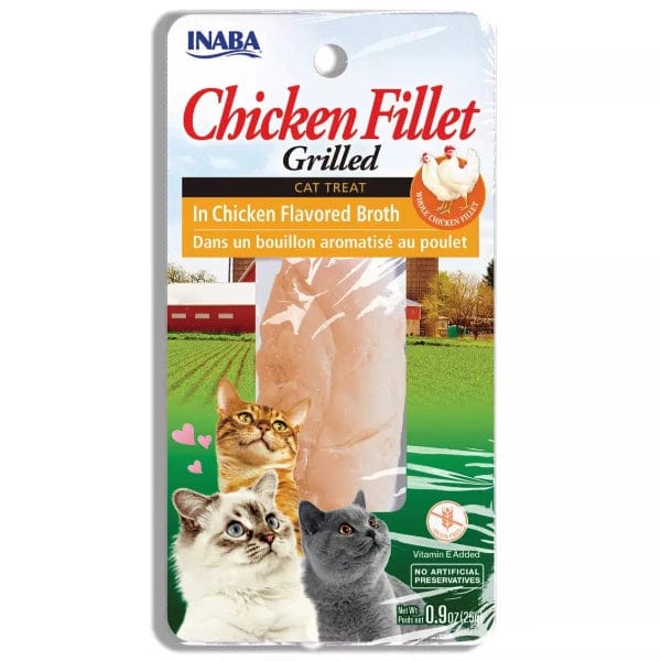 Inaba Premium Cat Treat - Grilled Chicken Fillets in Savory Chicken Flavored Broth