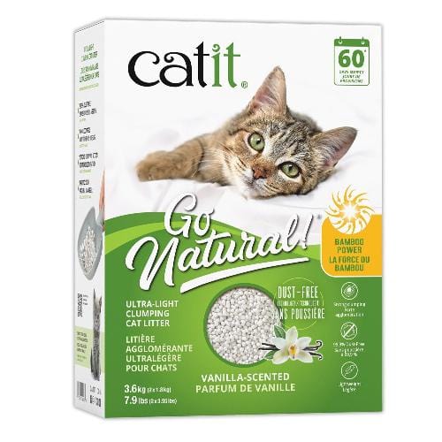 Catit Go Natural Ultra-Light, Highly Absorbent Clumping Bamboo Cat Litter