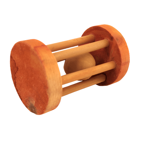 Interactive Moss Hollow Barrel Roller Toy for Pets