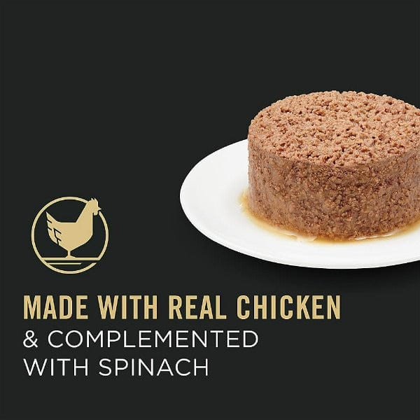 Purina Pro Plan Complete Essentials Grain-Free Canned Chicken & Spinach Entree Adult Wet Cat Food, 156g