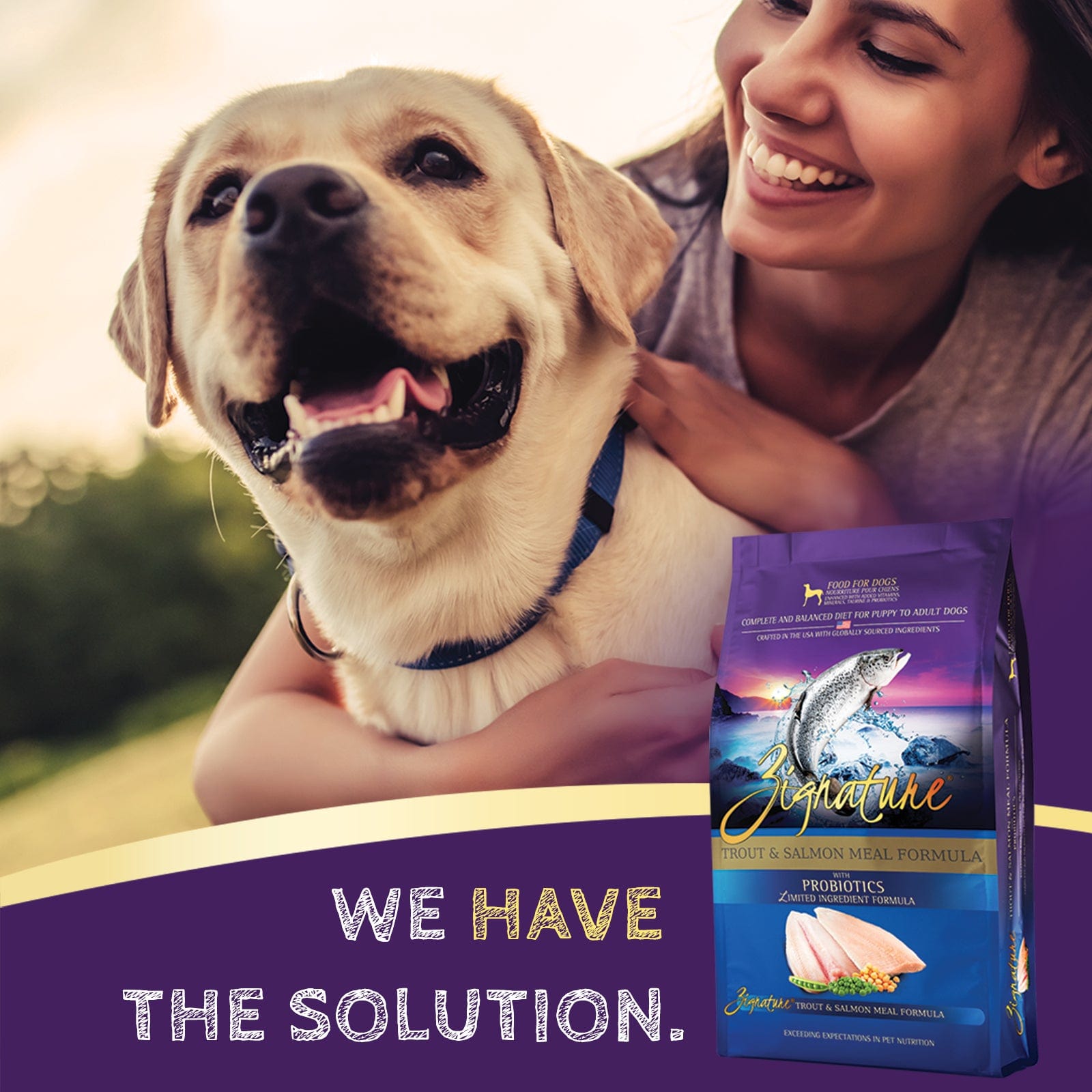 Zignature Premium Limited Ingredient Dry Dog Food with Trout and Salmon Formula