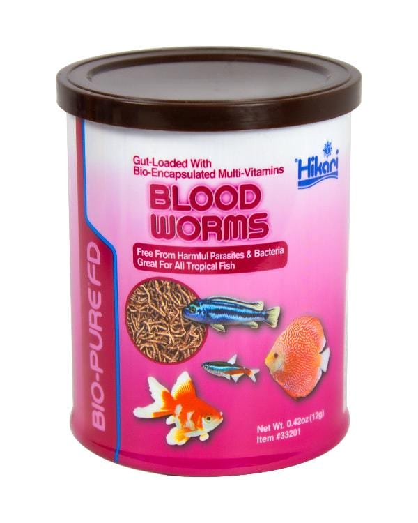 Hikari Premium Freeze - Dried High - Protein Blood Worms for Tropical and Marine Fishes