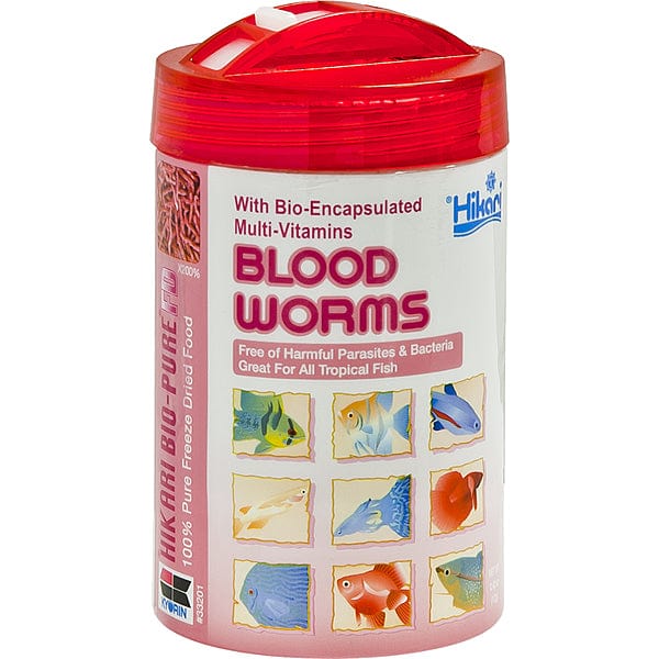 Hikari Premium Freeze - Dried High - Protein Blood Worms for Tropical and Marine Fishes