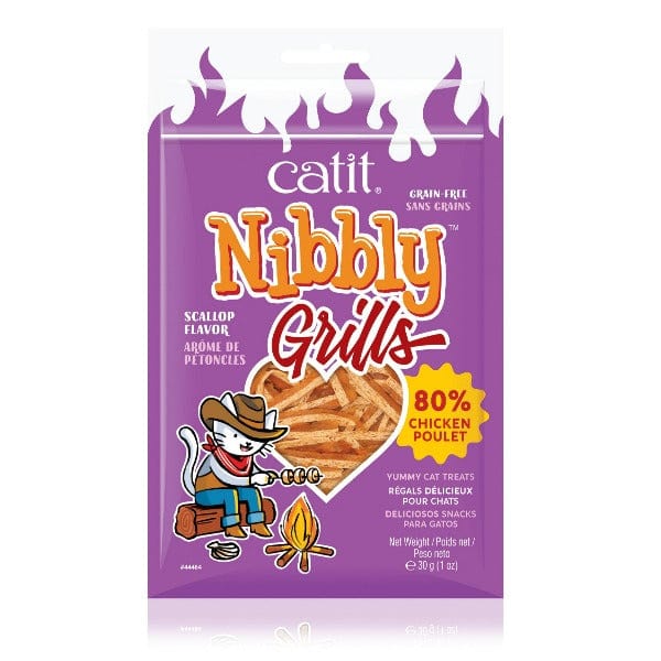 Catit Tasty Chicken & Scallop Nibbly Grills Cat Treats