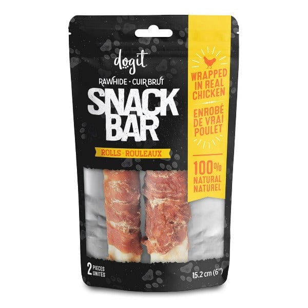 Dogit Chicken-Wrapped Snack Bar Twists: All-Natural Dog Treats