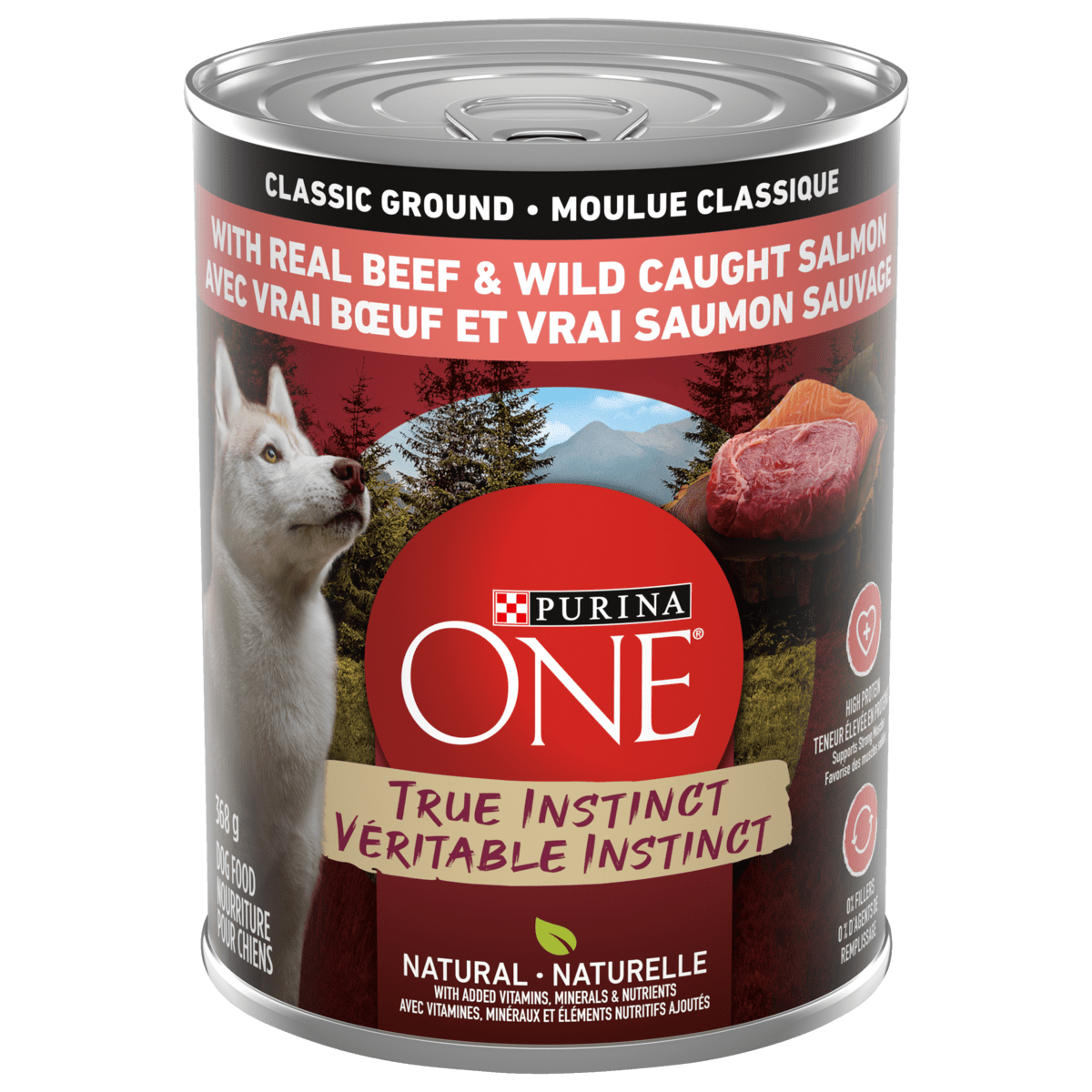 Purina ONE True Instinct Canned Dog Food with Premium Beef & Salmon