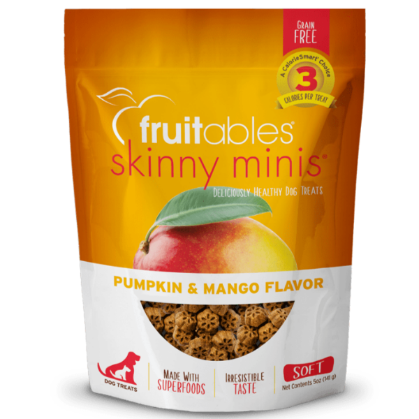 Fruitables Mini Skinny Dog Treats with Pumpkin & Mango Flavor