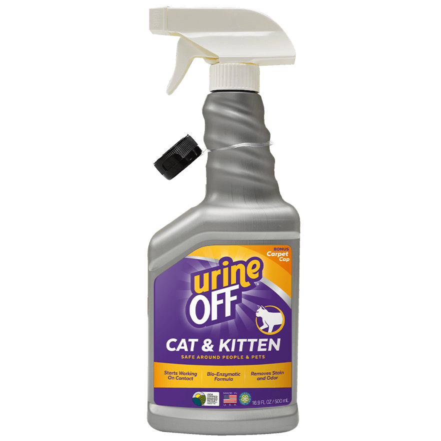 Urine Off Bio-Enzymatic Spray for Cat & Kitten Stain and Odor Removal