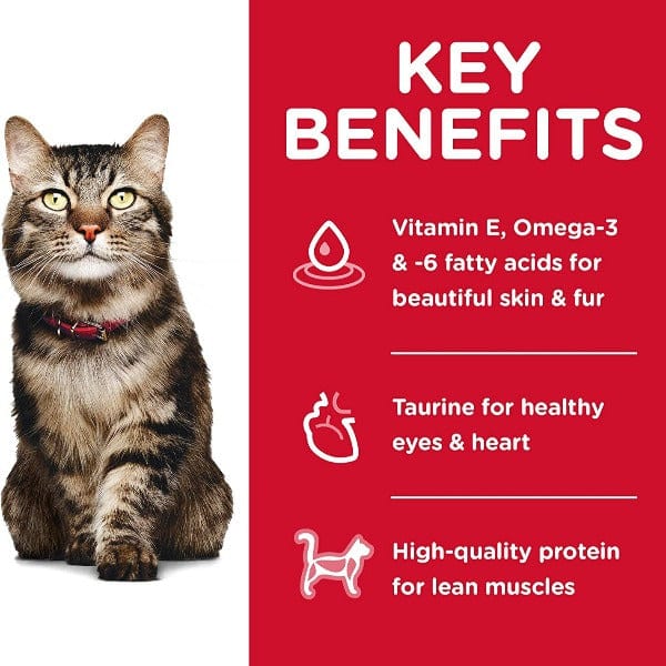 Hill's Science Diet Adult 7+ Dry Cat Food with Chicken for Hairball Control