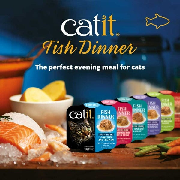 Catit Premium Wet Cat Food - Fish Dinner Featuring Tilapia and Potato