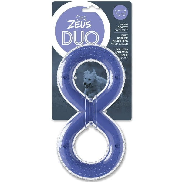 Zeus Duo Dog Chew Toy - Figure-8 Tug Design for Optimal Canine Chewing Fun