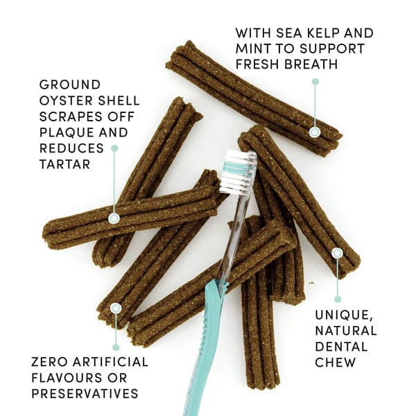 Crumps' Naturals Premium Advanced Double Freshness Dental Chew Sticks for Dogs - Plaque Busters