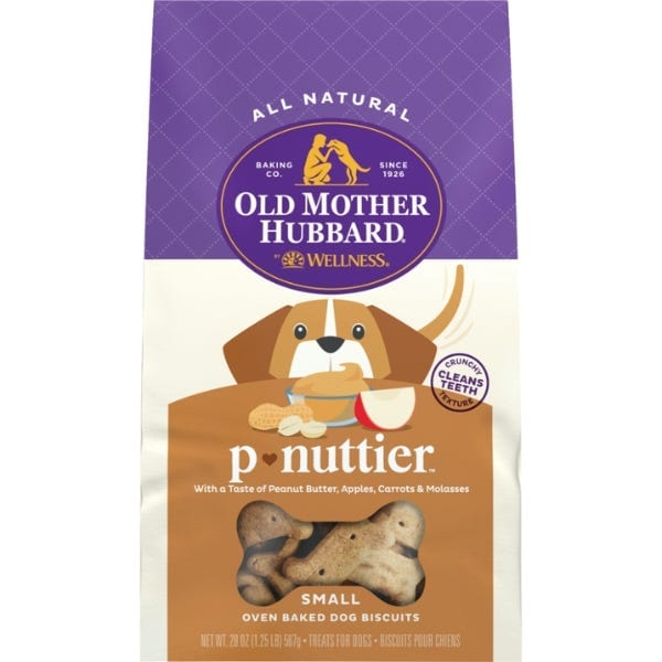 Wellness Old Mother Hubbard Premium Oven-Baked P-Nuttier Dog Biscuits for Small Dogs