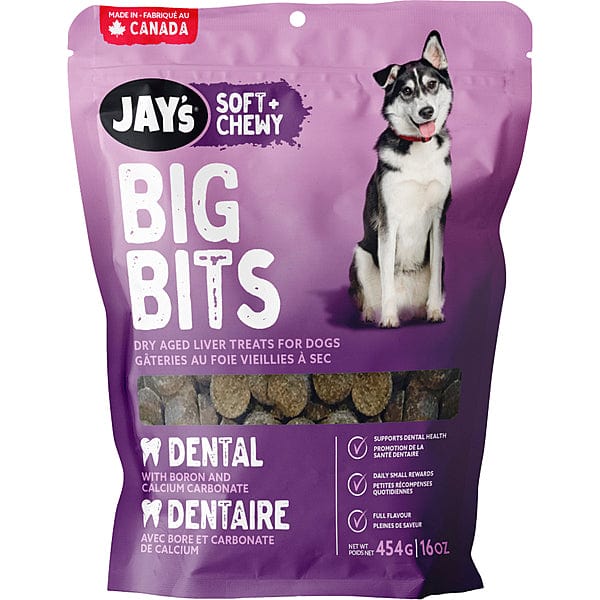 Jay's Natural Soft & Chewy Big Bites Dental Treats for Dogs