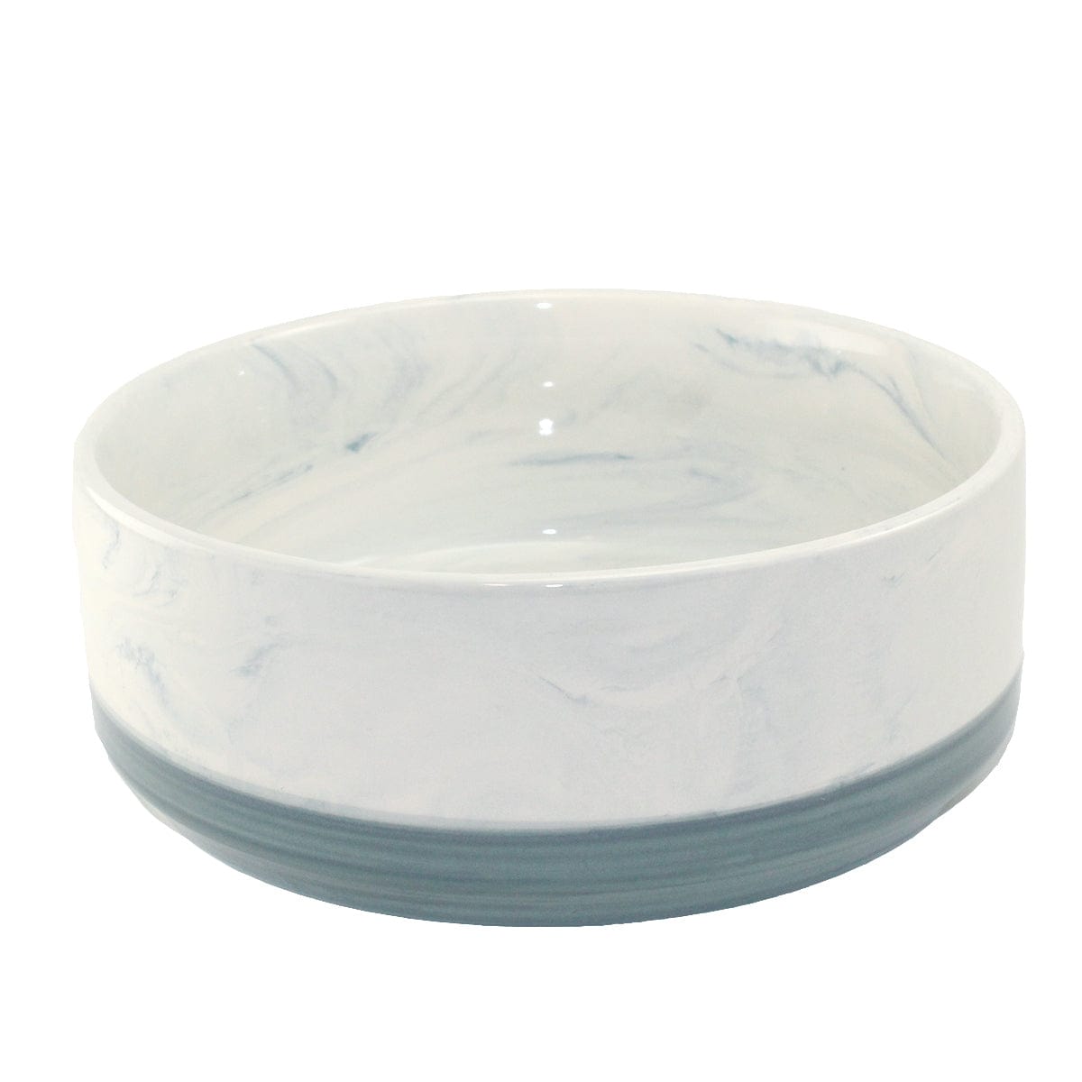 Two-Tone Exquisite Ceramic Pet Feeding Bowl