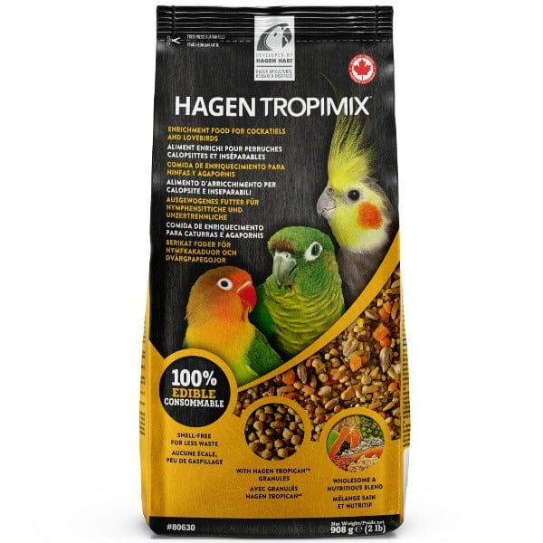 Tropimix High - Quality Enrichment Food Blend Specially Designed for Cockatiels, Lovebirds, and Small Parrots