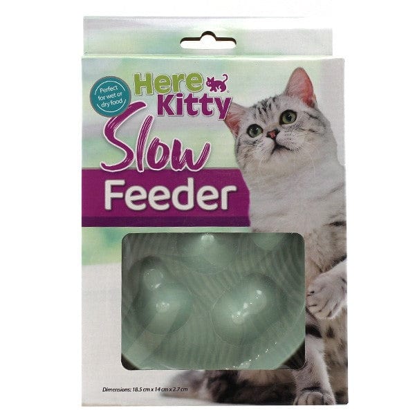 Here Kitty Premium Slow Feeder Cat Bowl for Healthier Feline Dining