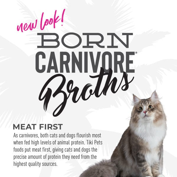 Tiki Cat Born Carnivore Variety Pack of Savory Broths as Cat Food Topper