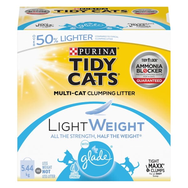 Tidy Cats Lightweight Clumping Cat Litter with Glade Clear Springs Scent for Odor Control