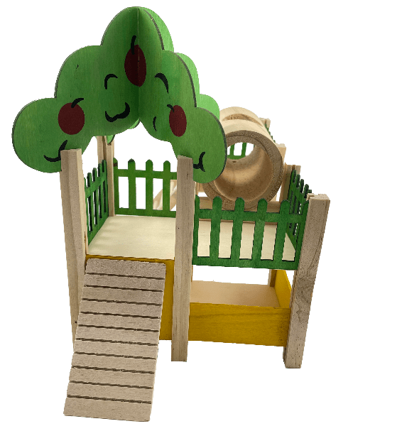 Moss Hollow Natural and Safe Small Animal Indoor Playground for Mice, Small Hamsters and Gerbils