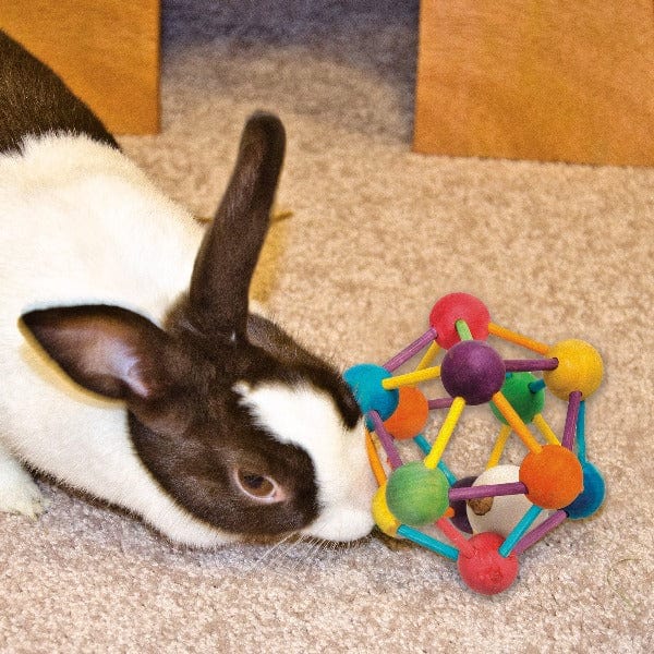 Ware All - Natural Atomic Chew Ball Toy for Small Pets