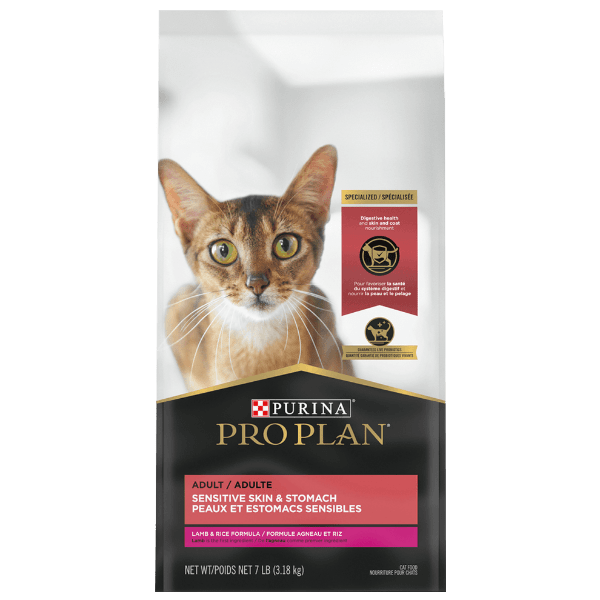 Purina Pro Plan 7lb Adult Dry Cat Food with Lamb & Rice for Sensitive Skin and Stomach
