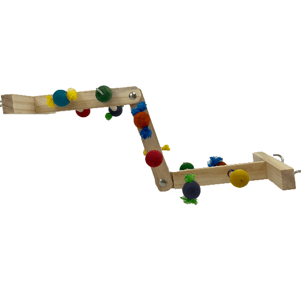 Tweeters Bendable Wooden Activity Play Ladder for Small to Medium Sized Birds