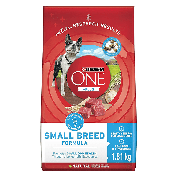 Purina ONE Plus Premium Adult Dry Dog Food Formula Specially Designed for Small Breeds, 1.81kg