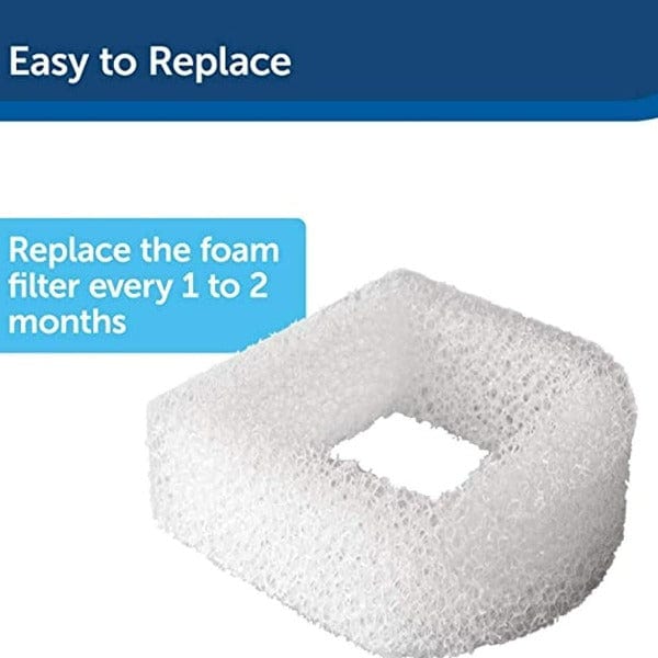 Drinkwell Two-Pack of Ceramic & 360 Stainless Steel Replacement Foam Filters for Pet Fountains