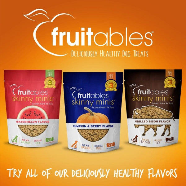 Fruitables Mini Skinny Dog Treats with Pumpkin & Mango Flavor