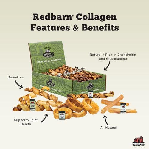 RedBarn Beef Collagen Puffed Braid Dog Chew Treat