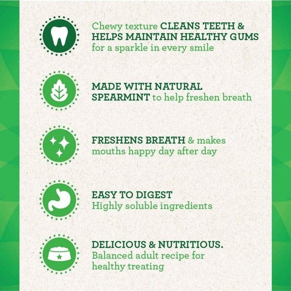 Greenies Premium Fresh Breath Dental Treats for Adult Petite Dogs, 12 Ounce Package