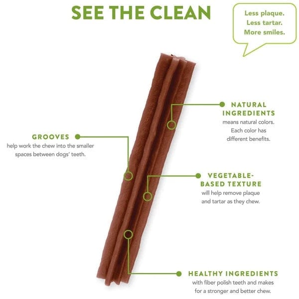 Whimzees Natural Stix Dental Chew for Dogs - All - Natural Oral Care