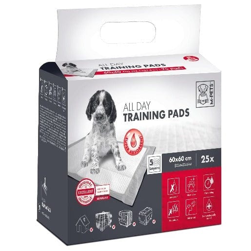 M-PETS Premium Puppy Training Pee Pads, Measuring 60x60 cm (23.6x23.6 in)
