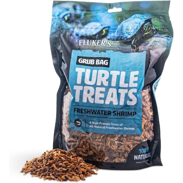 Fluker's Natural High-Protein River Shrimp Treats for Turtles and More