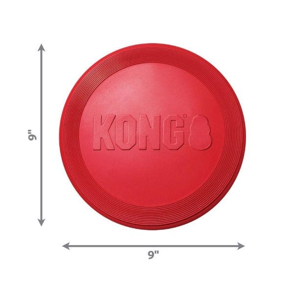 Durable KONG Classic Flyer - Ideal Dog Toy for Safe Fetching