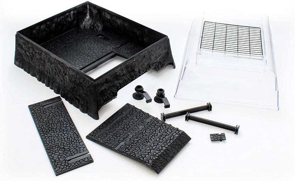 Reptology Durable Plastic Turtle Topper Above-Tank Platform for Healthy Aquatic Life