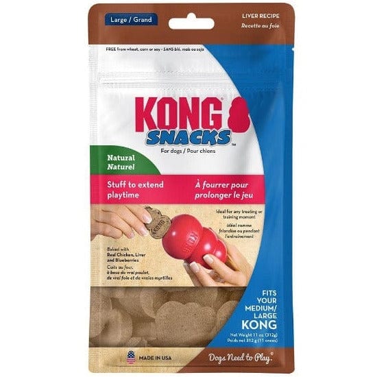 USA-Made KONG All-Natural Liver Dog Snacks for Treating Moments