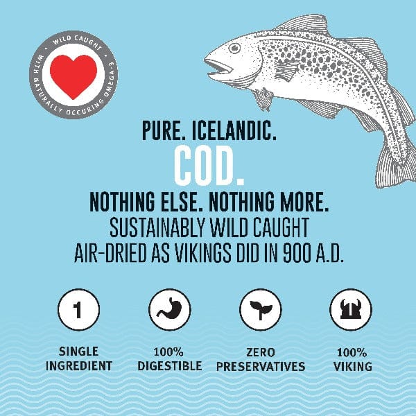 100% Pure Icelandic Cod Fish Chips - Special Order Dog Treats