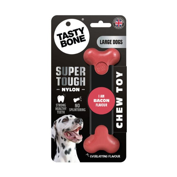 Delicious TastyBone Nylon Dog Chew Bone with Bacon Flavor