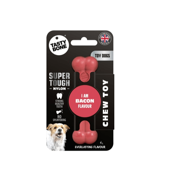 Delicious TastyBone Nylon Dog Chew Bone with Bacon Flavor