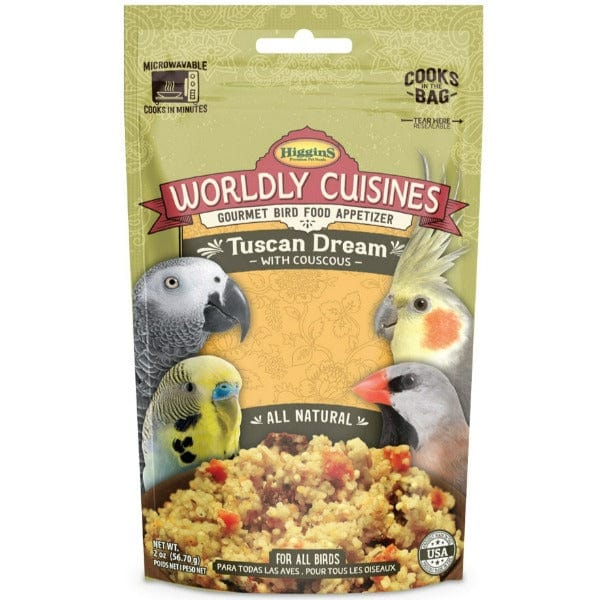 Higgins Worldly Cuisines Tuscan Dream Premium Bird Food Appetizer for All Feathered Friends