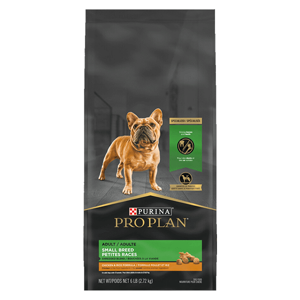Purina Pro Plan Premium Adult Dry Dog Food for Small Breeds - Shredded Blend of Chicken & Rice Formula, 6lb Bag